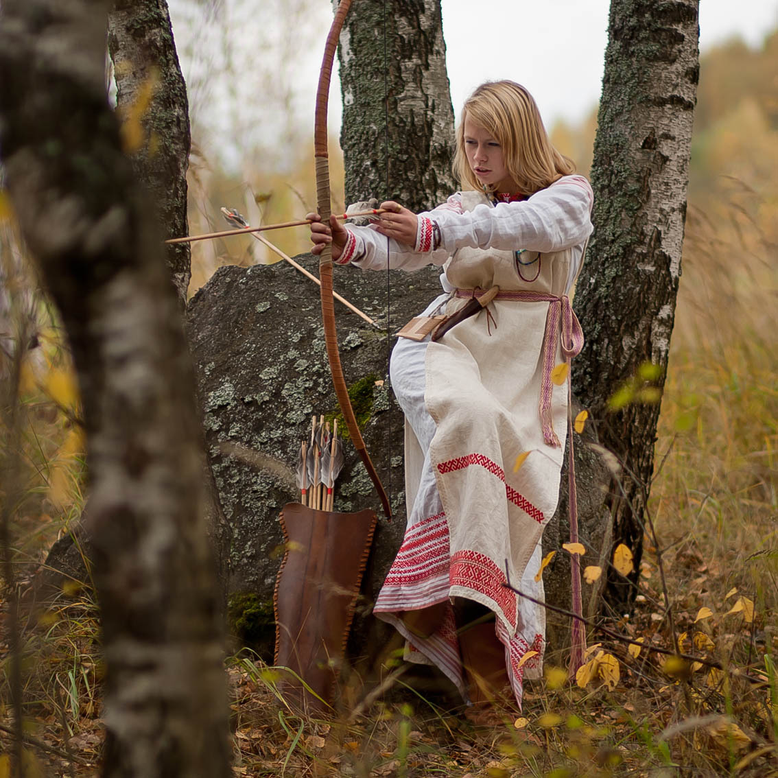 Sexy photo Girls in Slavic costumes in Foshan